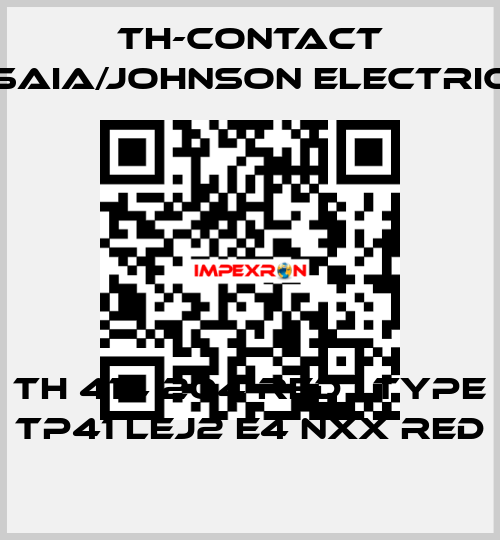 TH 414 204 RED , type TP41 LEJ2 E4 NXX RED TH-Contact (Saia/Johnson Electric)