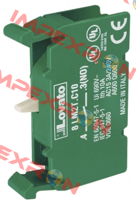 P/N: 001341 Type: 8LM2TC10 Lovato