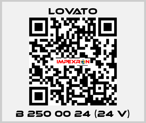 B 250 00 24 (24 V) Lovato