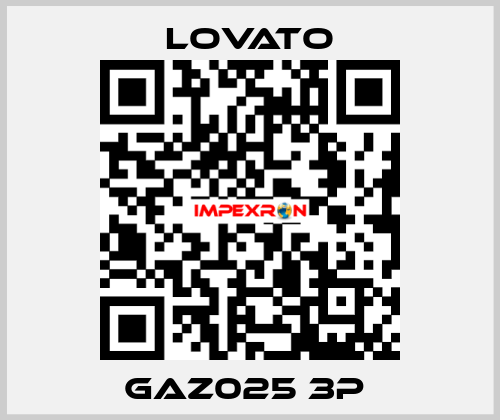 GAZ025 3P  Lovato