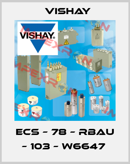 ECS – 78 – RBAU – 103 – W6647  Vishay