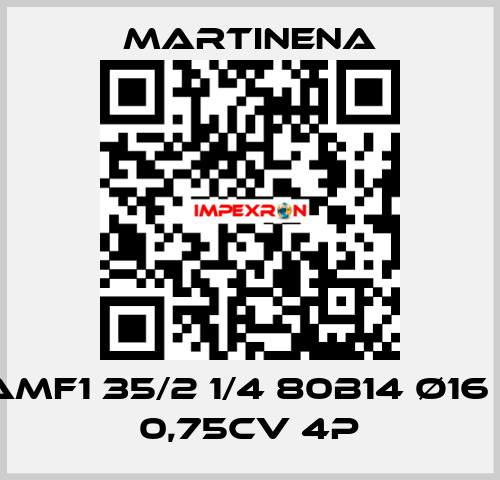 AMF1 35/2 1/4 80B14 Ø16 + 0,75Cv 4P Martinena