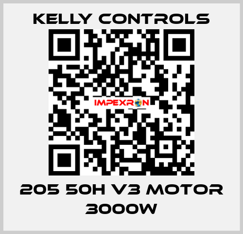 205 50H V3 Motor 3000W Kelly Controls