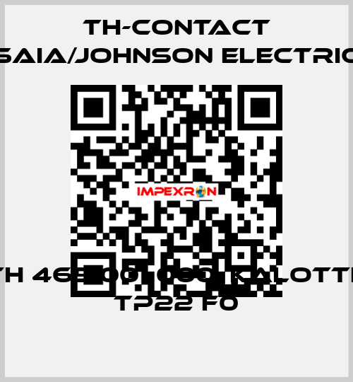 TH 465 001 000, Kalotte TP22 F0 TH-Contact (Saia/Johnson Electric)