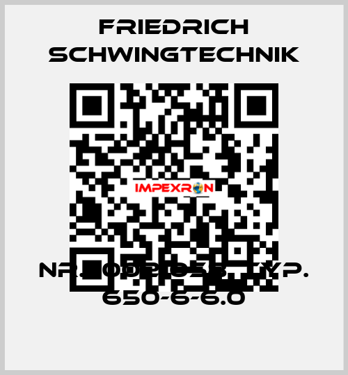 nr. 10021058, typ. 650-6-6.0 Friedrich Schwingtechnik
