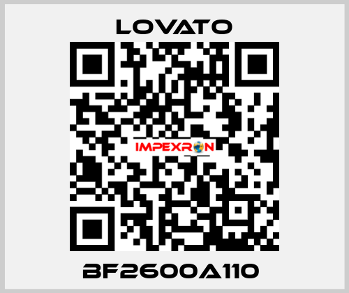 BF2600A110  Lovato