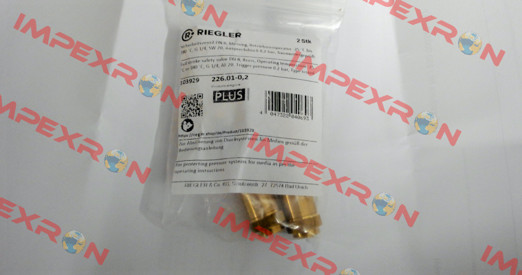 P/N: 103929, Type: 226.01-0,2 Riegler