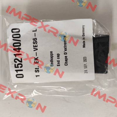 P/n: 0152140/00, Type: EK-VES6-L Vahle