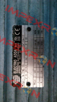 MOT.3 TA 160M-4/8 11/2 Electro Adda