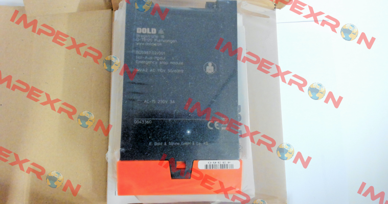 p/n: 0043360, Type: BD5987.02/001 AC110V 50/60HZ Dold