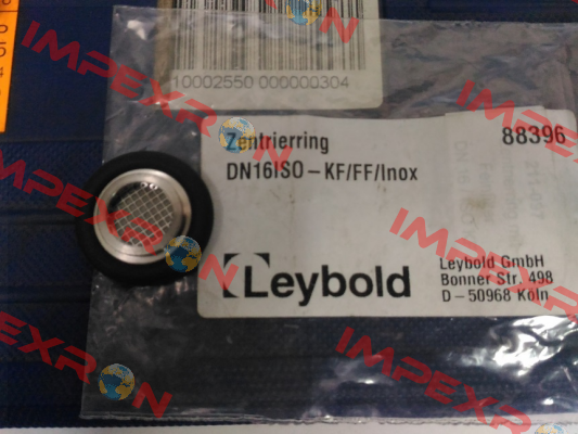 P/N: 88396 Type: DN 16 ISO-KF/FF/Inox  Leybold