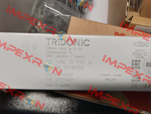 P/N: 22185209 , Type: PC 1x80 T5 PRO lp Tridonic