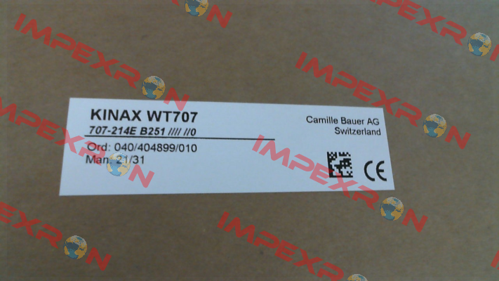 Type: WT707-214E B250 Camille Bauer