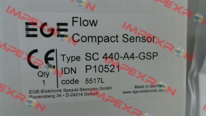 P/N: P10521 Type: SC 440-A4-GSP Ege