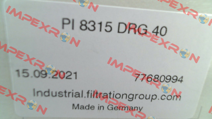 P/N: 77680994 Type: PI 8315 DRG 40 MAHLE