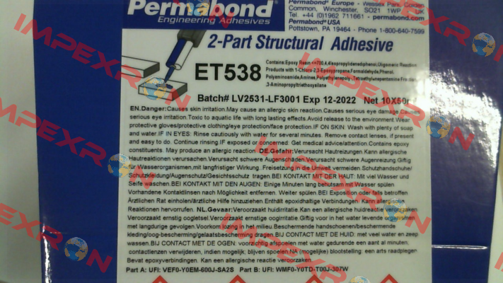 ET538 (50 ml) Permabond