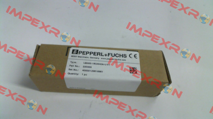 p/n: 220355, Type: UB300-18GM40A-U-V1 Pepperl-Fuchs