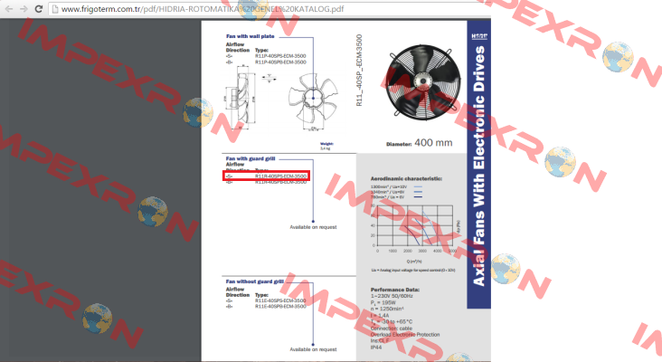 R11R-40SPS-ECM-3500 Hidria