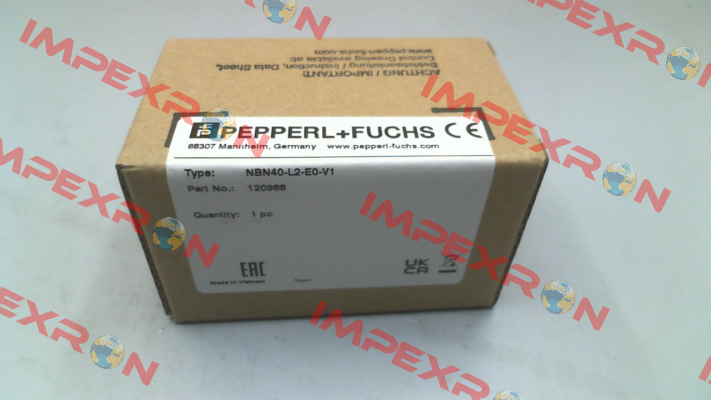 p/n: 120988, Type: NBN40-L2-E0-V1 Pepperl-Fuchs