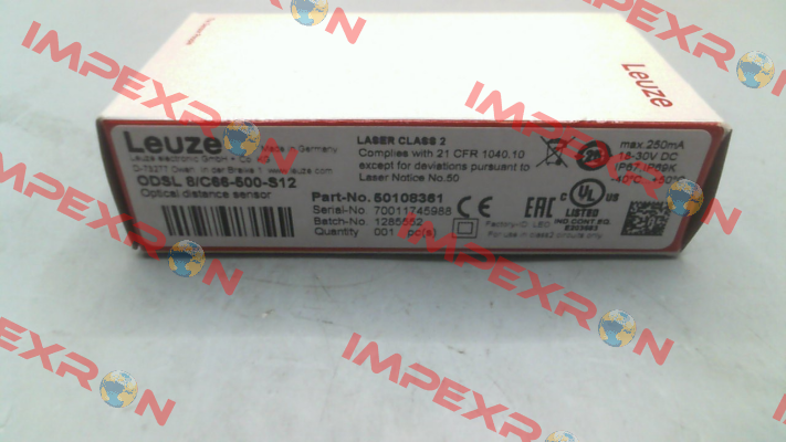 p/n: 50108361, Type: ODSL 8/C66-500-S12 Leuze