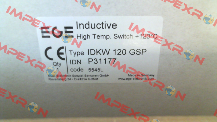 p/n: P31177, Type: IDKW 120 GSP Ege