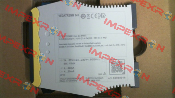 P/N: TRENN141.ACXXKBX, Type: VEGATRENN 141 Vega
