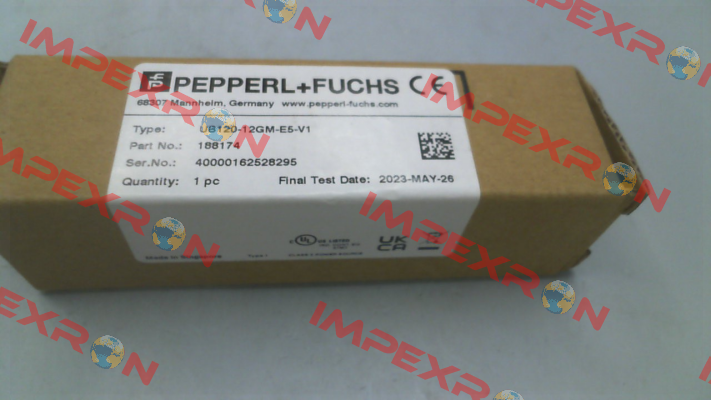 p/n: 188174, Type: UB120-12GM-E5-V1 Pepperl-Fuchs