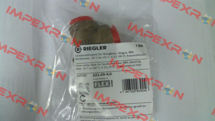 P/N: 105537, Type: 221.03-4,0 Riegler
