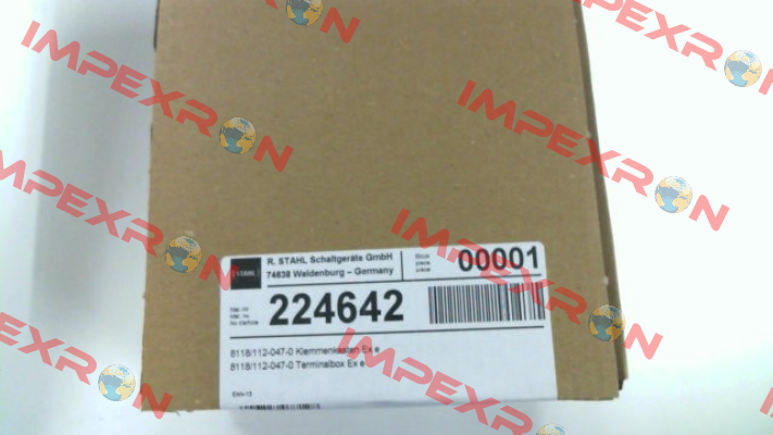 P/N: 224642, Type: 8118/112-047-0 Stahl
