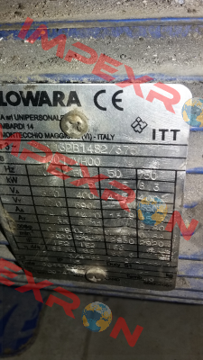 PLM132B14S2/375   TYPE: 56017VH00 Lowara