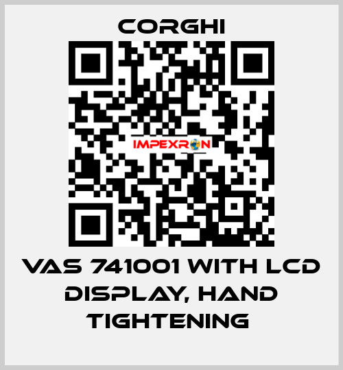 VAS 741001 with LCD display, hand tightening  Corghi