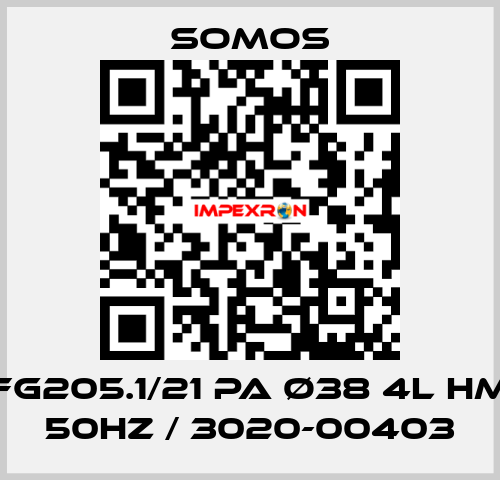 FG205.1/21 PA ø38 4l HM 50Hz / 3020-00403 Somos