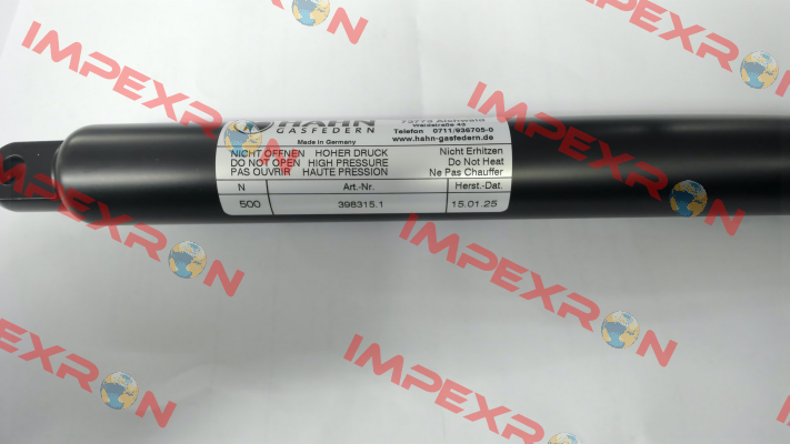 S10 28 130 1 400 GZ18 AB16 500N Hahn Gasfedern