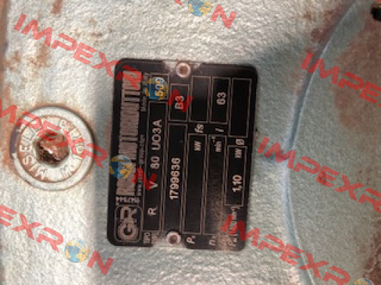R V 80 UO3A / 1799636 obsolete, replaced by R V 80 UO3A 63  Rossi