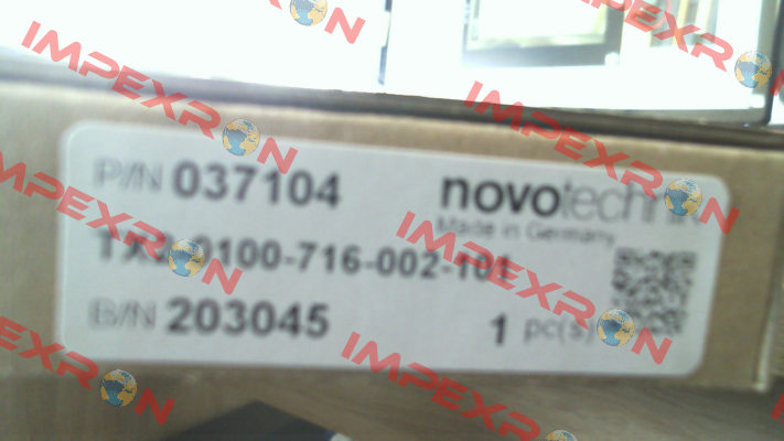 P/N: 400037104, Type: TX2-0100-716-002-101 Novotechnik