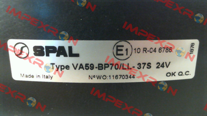 VA59-BP70/LL-37S / 59982 SPAL