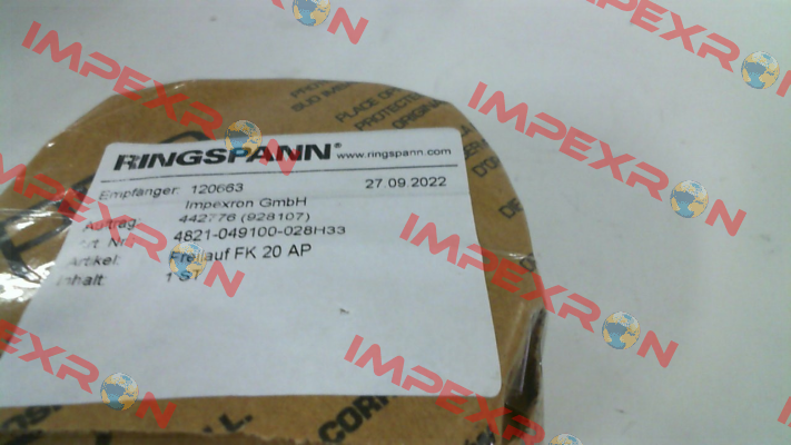 4821-049100-028H33 Ringspann