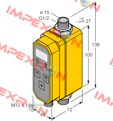 p/n: 6870137, Type: FTCI-G1/2D15A4P-2UP8X-H1141/D228 Turck