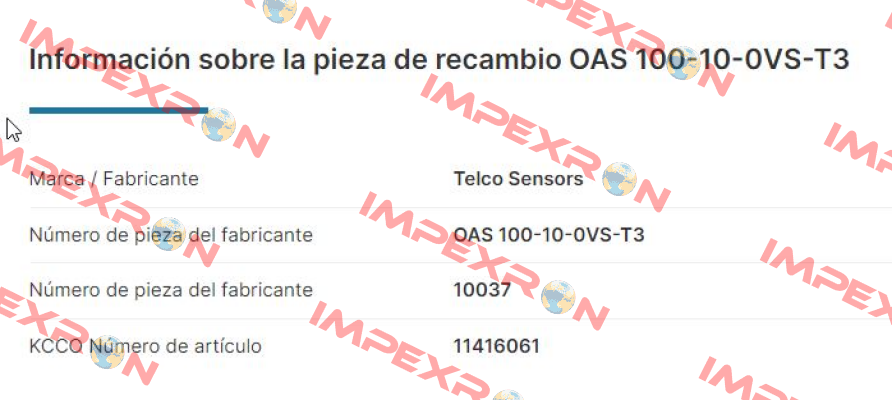 p/n: 10037, Type: OAS 100-10-0VS-T3 Telco